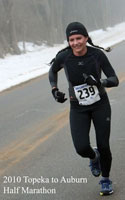 Kim Deckert up Urish Hill.