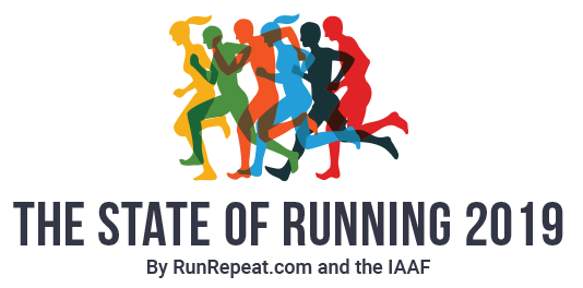 The State of Running 2019 by RunRepeat.com and the IAAF.