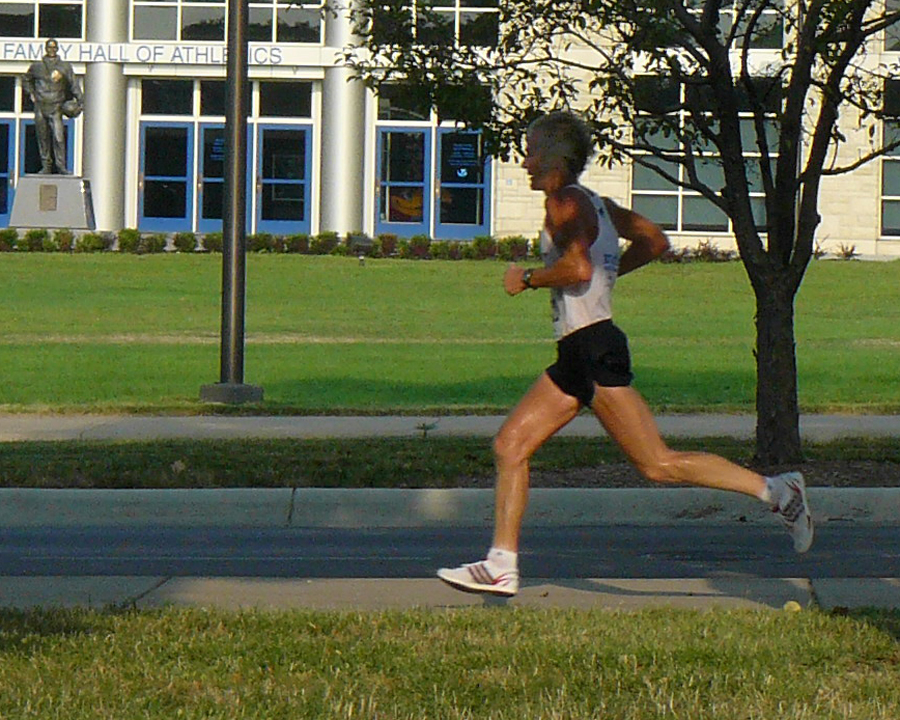 Photo of Steve Riley by Allen Fieldhouse during Crosstown Unity Run.