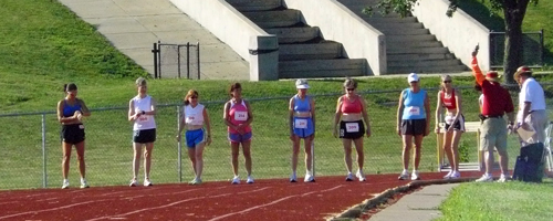 Photo of the star of the women's 1500m.