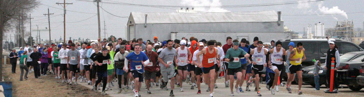 Start of the 2010 Shamrock Shuffle.