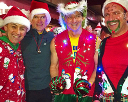 Guys at Red Dog's Jingle Jog on December 13, 2012.