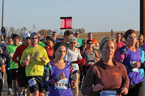 Photo of Dee at the Mankato Half Marathon, October 18, 2015.