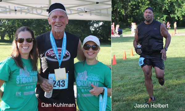 Dan Kuhlman and Jason Holbert at the Storm the Dam 10K in El Dorado.