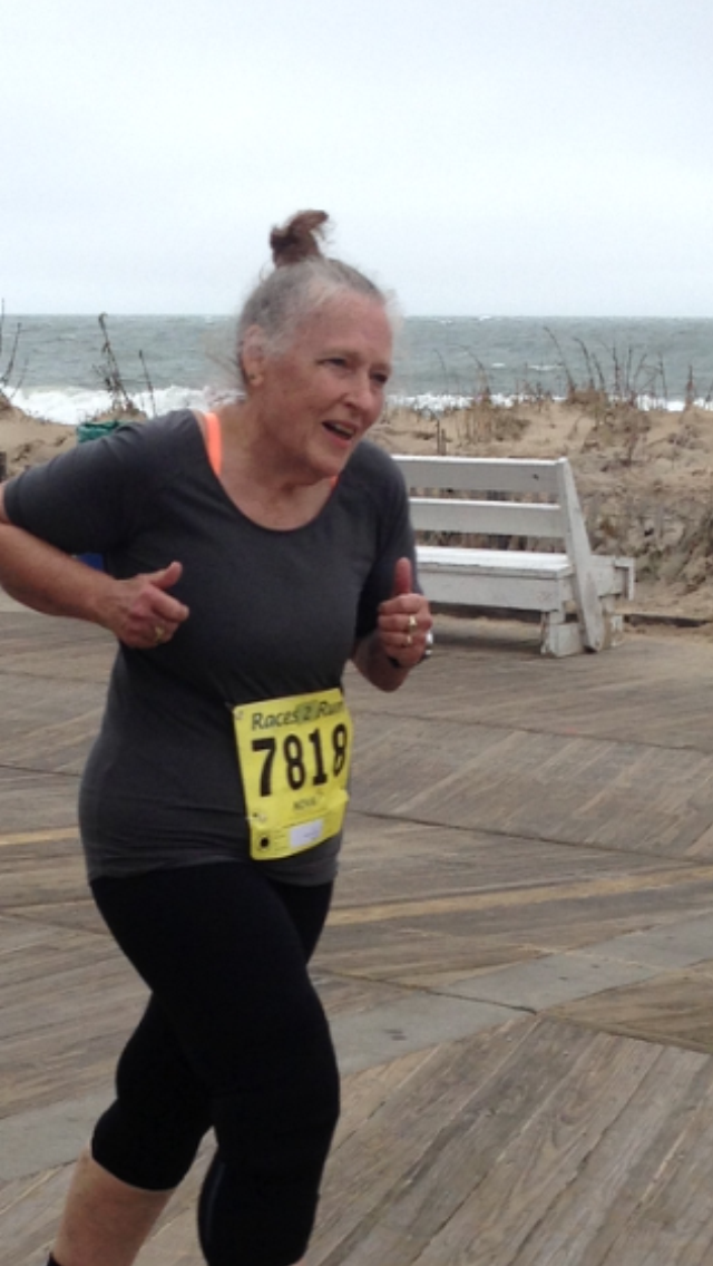 Photo of Ann Carlin Ozegovic at the Greene Turtle 5K in Delaware.