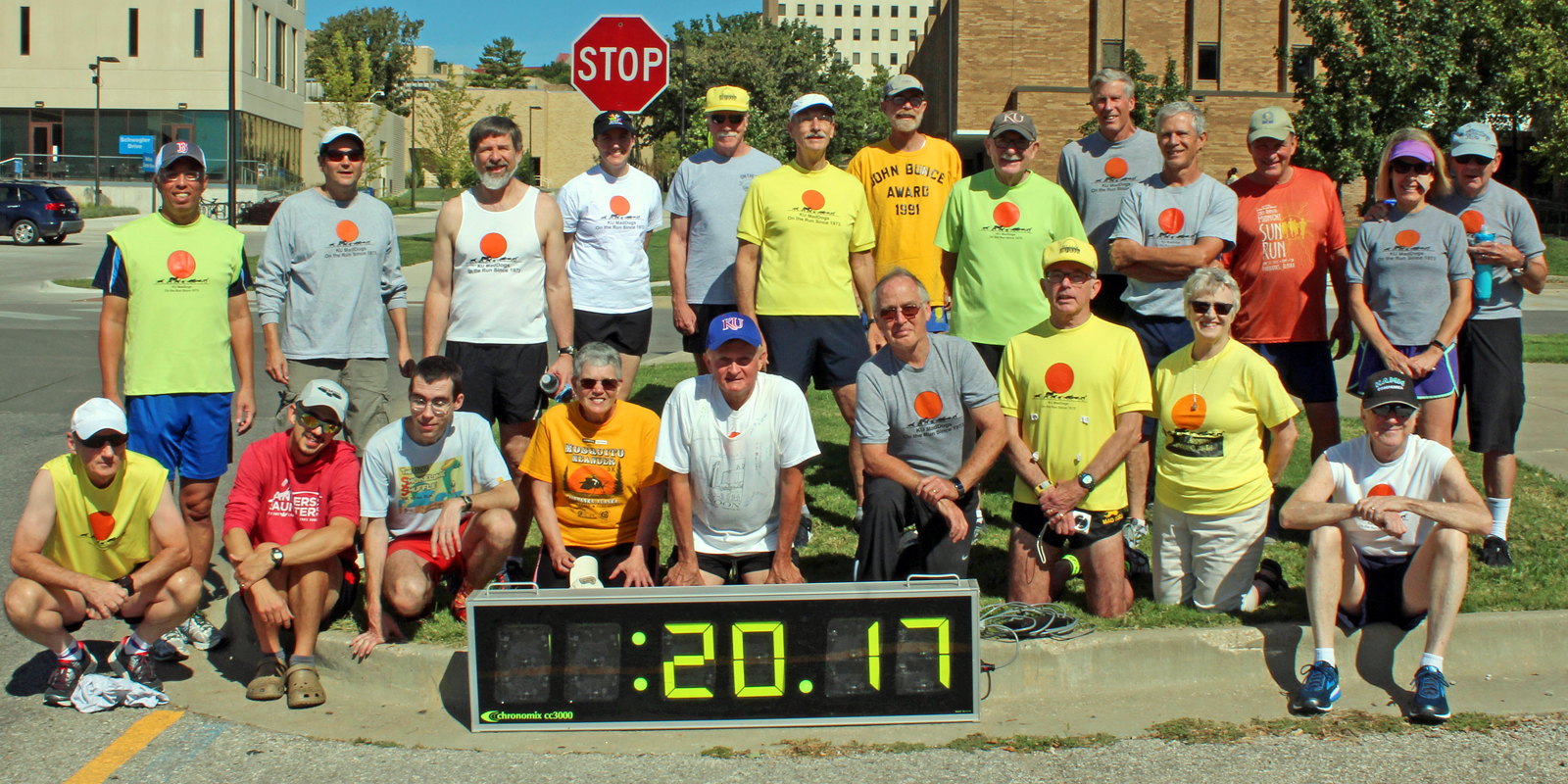 Photo of the Mad Dogs at the annual John Bunce Predicted Time Run.