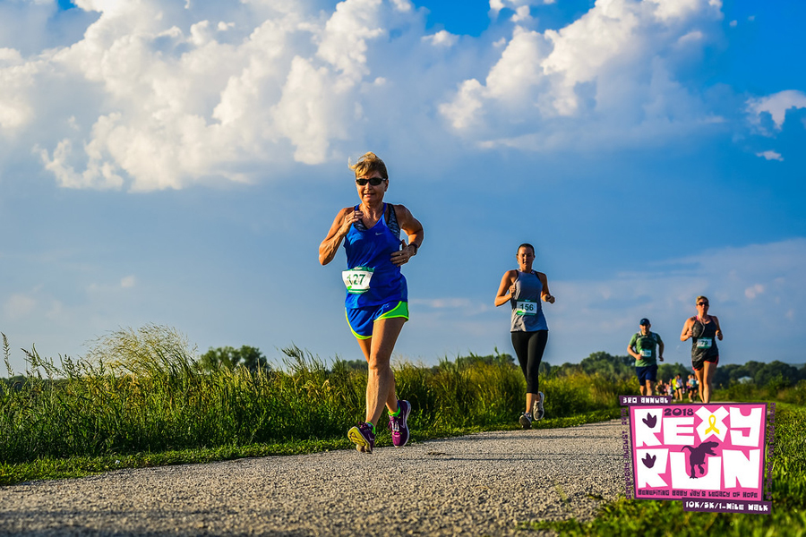 Stacy Riggins at the 2018 Rexy Run.