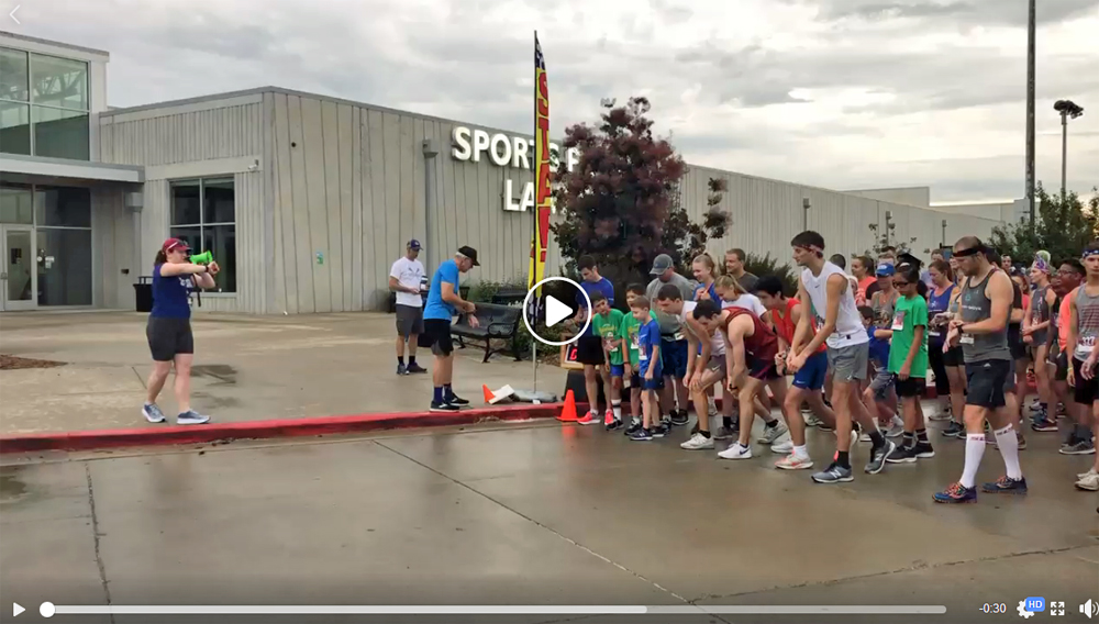 Video of start of the GGRS Freedom Run 5K & 10K.