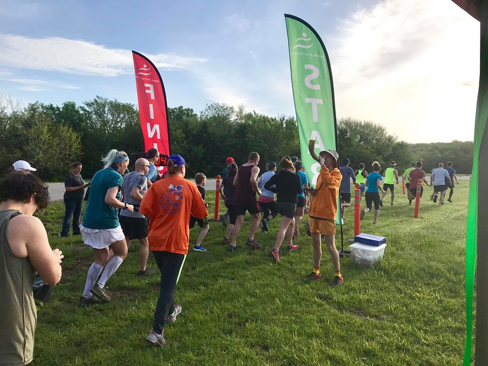 Photo of the start of the 2019 Skyline Shuffle.