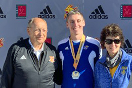 Photo of Josh Baden, winner of the 2019 Prairie Fire Half Marathon.