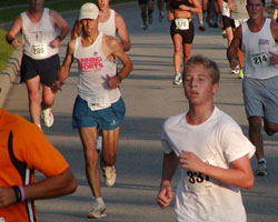 Wally Brawner at the 1 mile mark