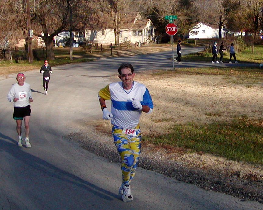 Heitzman and Menninger at 2 mile mark