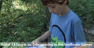 WIBW newscast on July 13 Sunflower Games Orienteering.